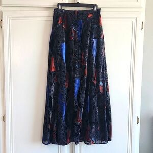 Free People Black, Red, and Blue Skirt